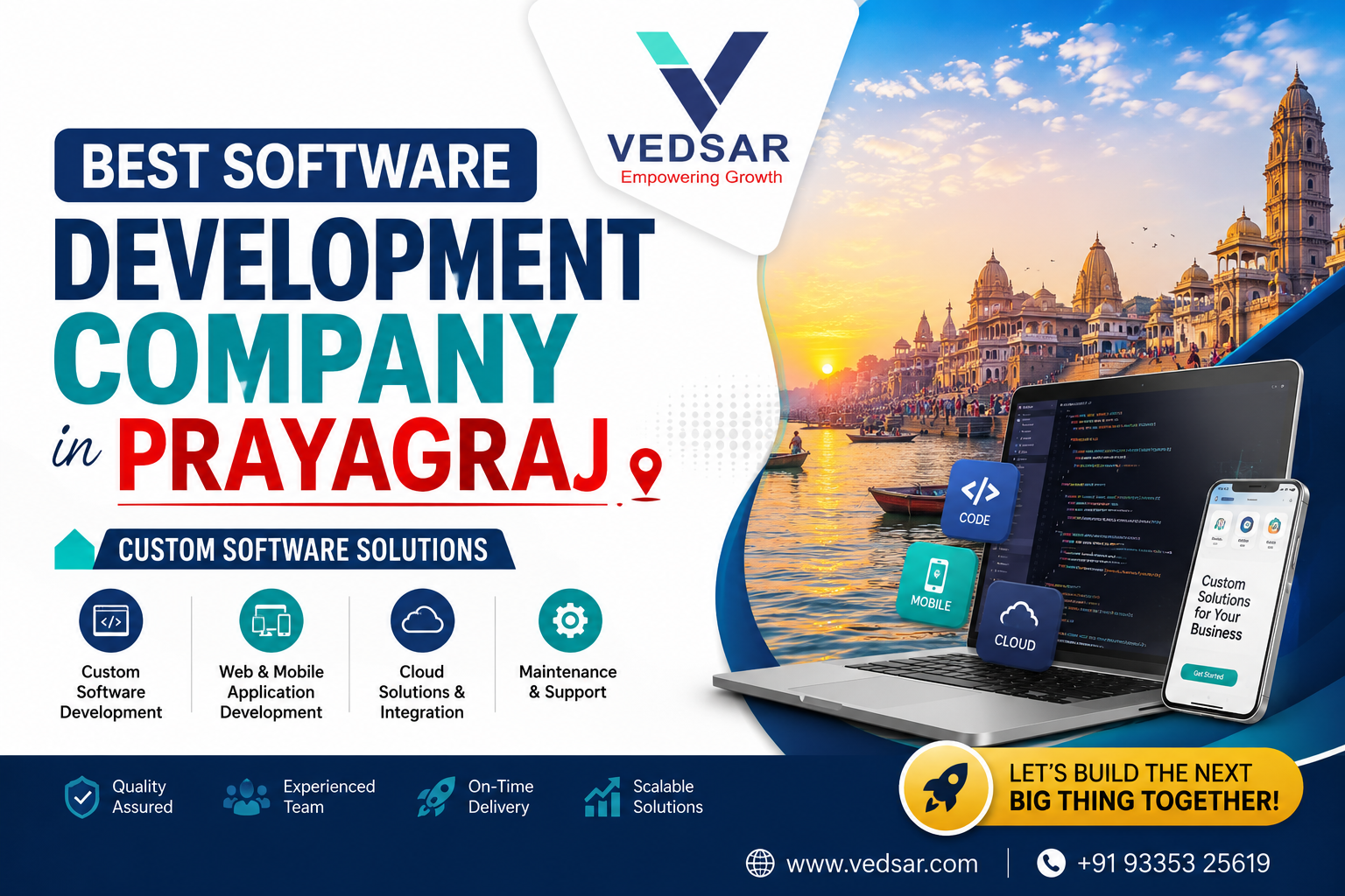 Best Software Development Company in Prayagraj | Custom Software Solutions | Vedsar India Pvt. Ltd.